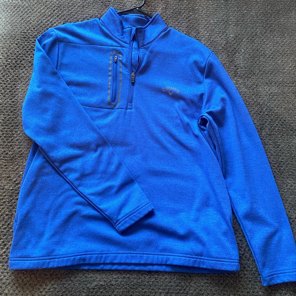 Blue Quarter-Zip Pullover